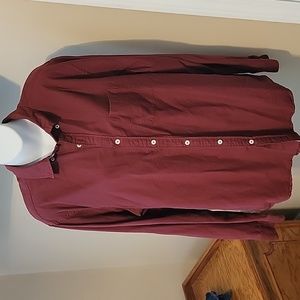 Express Maroon Dress Shirt